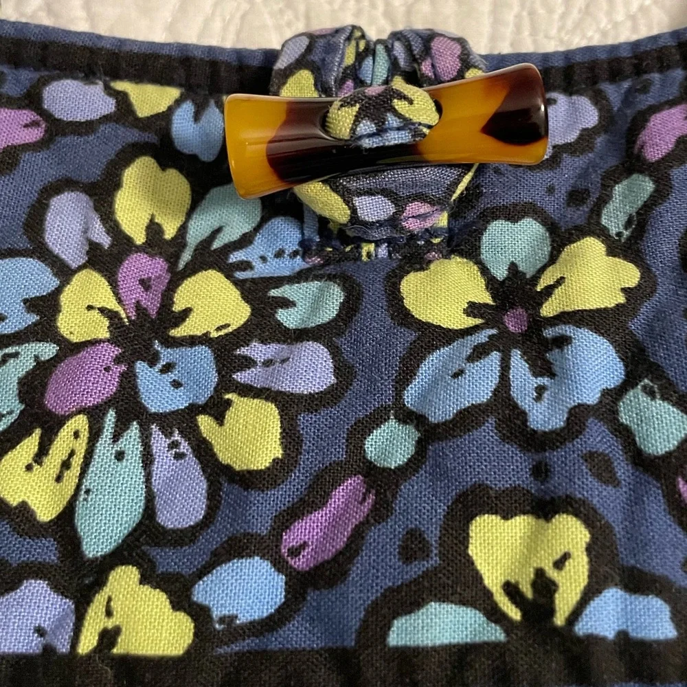 Vera Bradley (retired) Indigo Blue Tote @ 13 in tall @13 in wide and @4” bottom